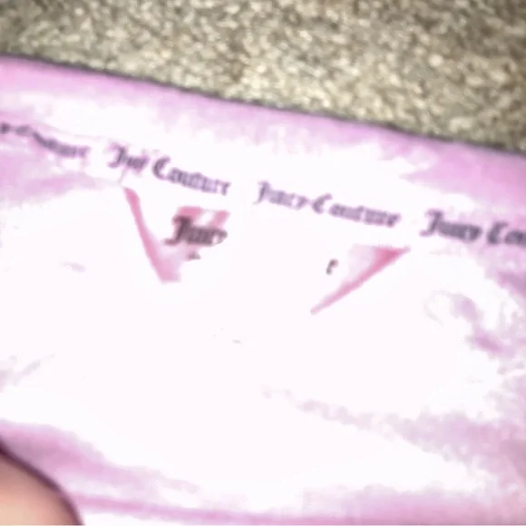 Juicy Couture Velour-Look Embossed Pajama Set - Shorts and Short Sleeved Shirt - Picture 5 of 7